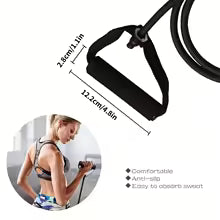 Resistance Bands with Handles, Exercise Bands, Workout Bands with Handles for Men and Women, Home Strength Training Equipment
