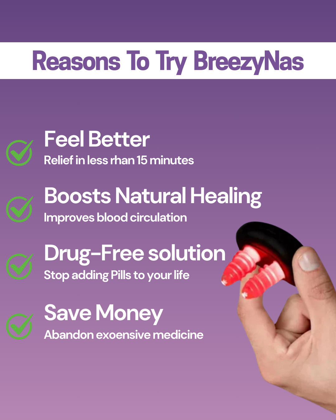 Repzi BreezyNas ™ - Comfortable Nasal Solution