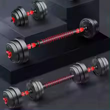 ALLINLIFE 2 IN 1 ADJUSTABLE DUMBBELL SET WITH BARBELL, MULTIFUNCTION, 10KG-15KG-20KG-30KG-40KG-50KG (KETTLE BELL PART OPTIONAL)