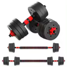 ALLINLIFE 2 IN 1 ADJUSTABLE DUMBBELL SET WITH BARBELL, MULTIFUNCTION, 10KG-15KG-20KG-30KG-40KG-50KG (KETTLE BELL PART OPTIONAL)