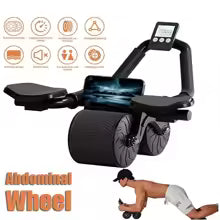 Abdominal Wheel, Automatic Rebound Elbow Support, Non-Slip Abdominal Wheel, Core Muscle, Ab Trainer, AB Roller Wheel for Fitness