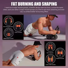 Abdominal Wheel, Automatic Rebound Elbow Support, Non-Slip Abdominal Wheel, Core Muscle, Ab Trainer, AB Roller Wheel for Fitness